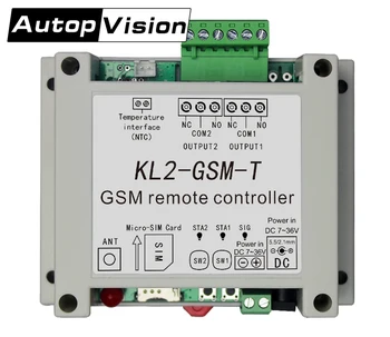 2G Nuotolinio Valdymo (GSM Signalizacija KL2-GSM-T Jungiklis Dual Relės Perjungimas Modulis 850/900/1800/1900Mhz dvi 10A išėjimo L118 * W92 * H42mm