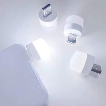USB Kištukinė Lemputė Mini Naktį Šviesos Kompiuterio, Mobiliojo Energijos Įkrovimo Mažas Knygos Lempos, LED Akių Apsauga Skaitymo Šviesos Stalo Apšvietimas